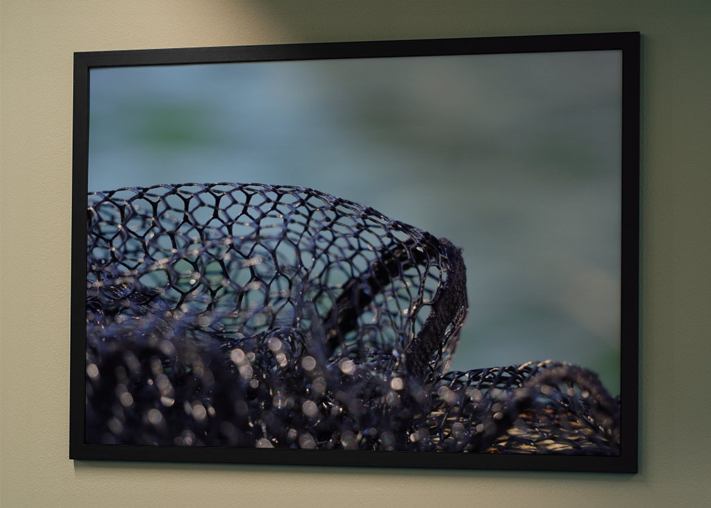 Fishing net on the water