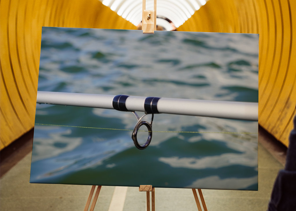 Fishing rod on the water