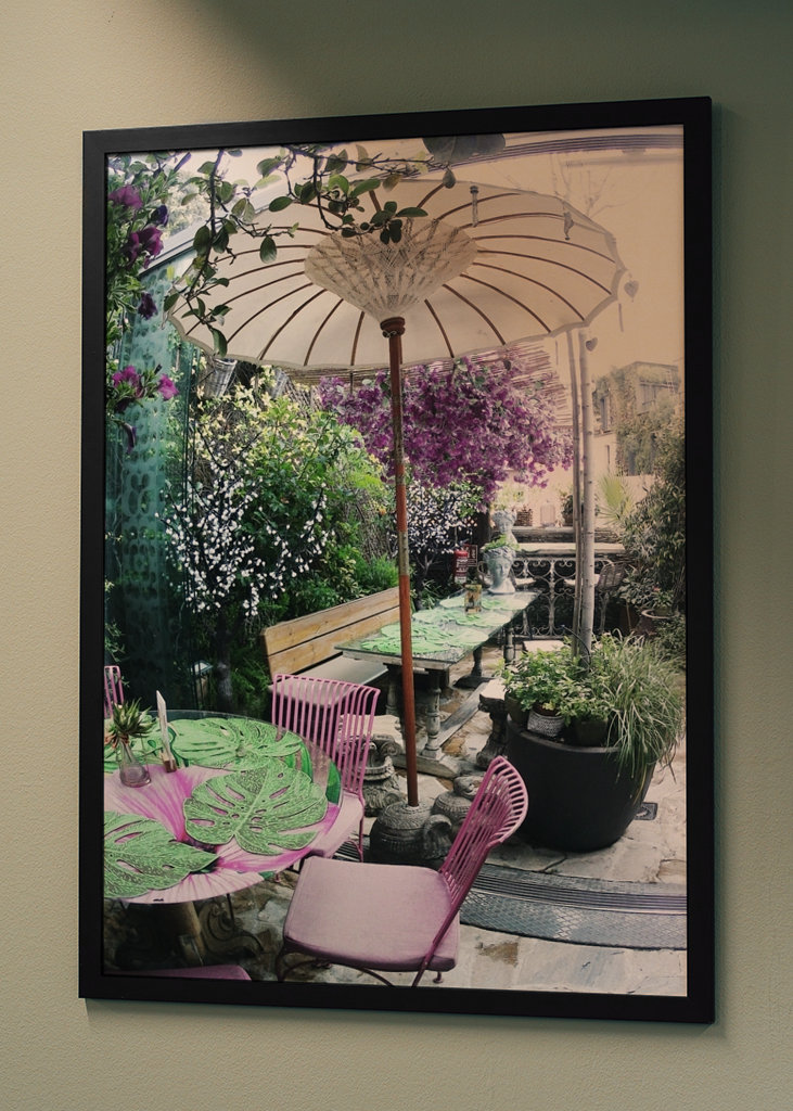 Posti a sedere all'aperto colorati 