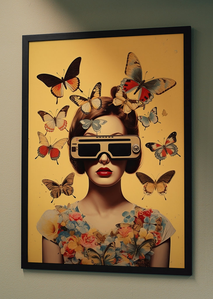 Mondo dei sogni retro-futuristico