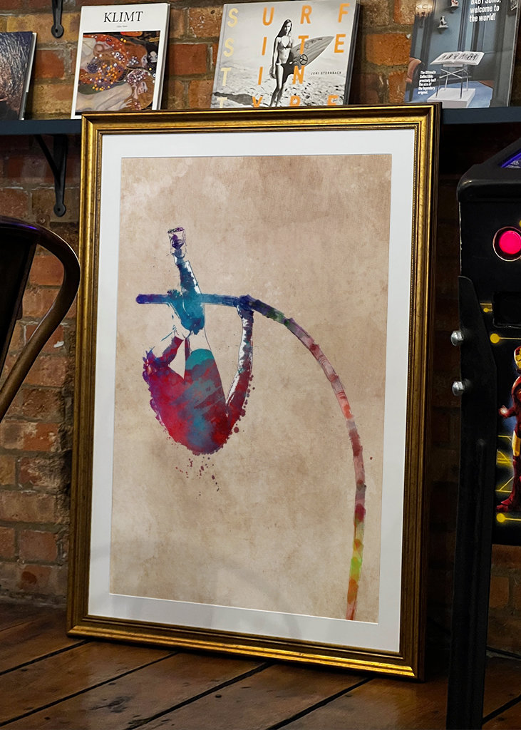 Saut à la perche, vol pour record