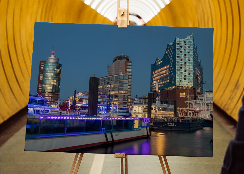 Hamburg in the evening