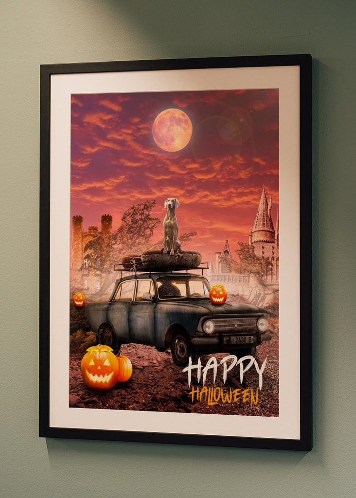 Fröhliches Halloween-Poster