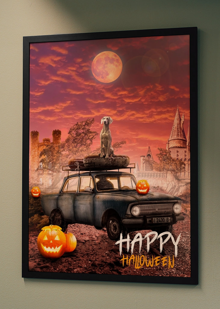 Fröhliches Halloween-Poster