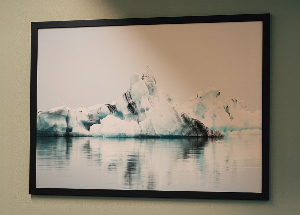 Eisberg v Jökulsarlonu