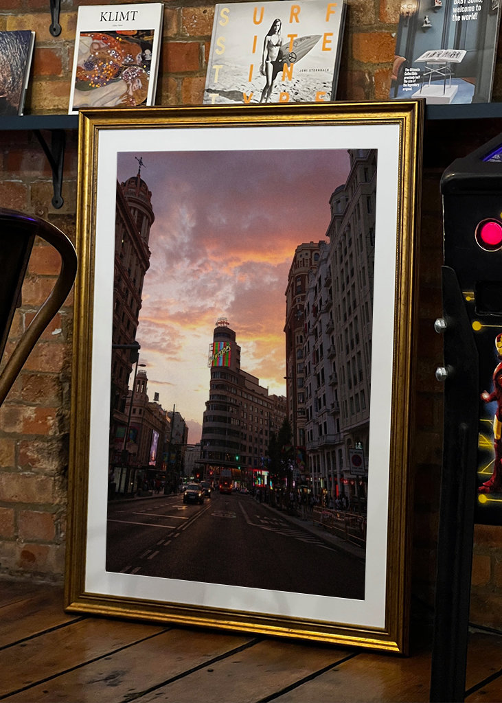 Západ slunce v Gran Vía