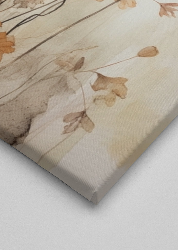 Herbarium med blomster og blomster