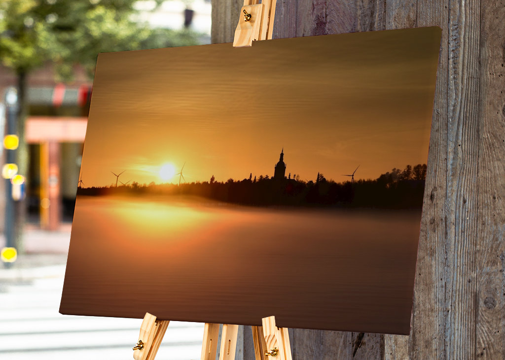 Soloppgang over Torne-elven