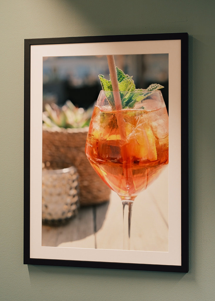 Refreshing orange cocktail