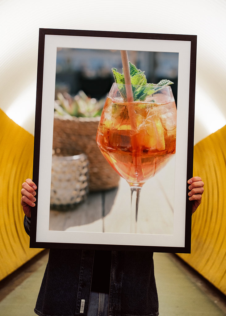 Refreshing orange cocktail