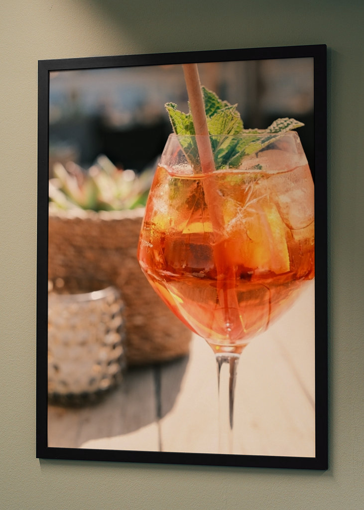 Refreshing orange cocktail