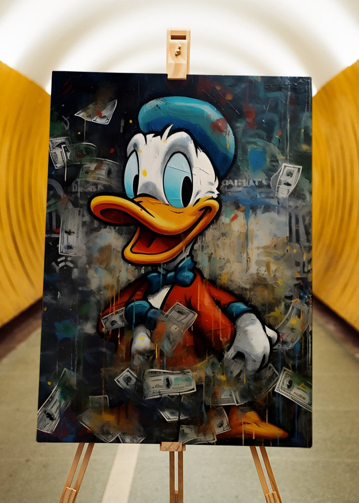 Donald Duck with Money