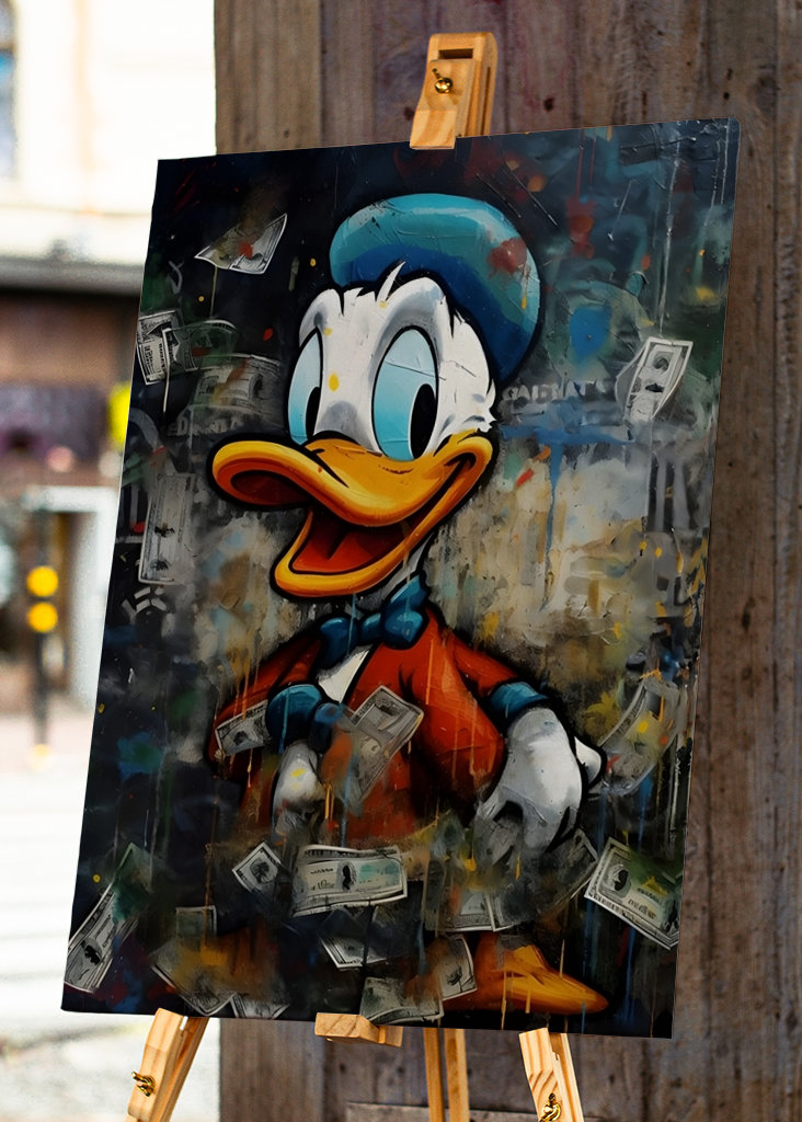 Donald Duck with Money