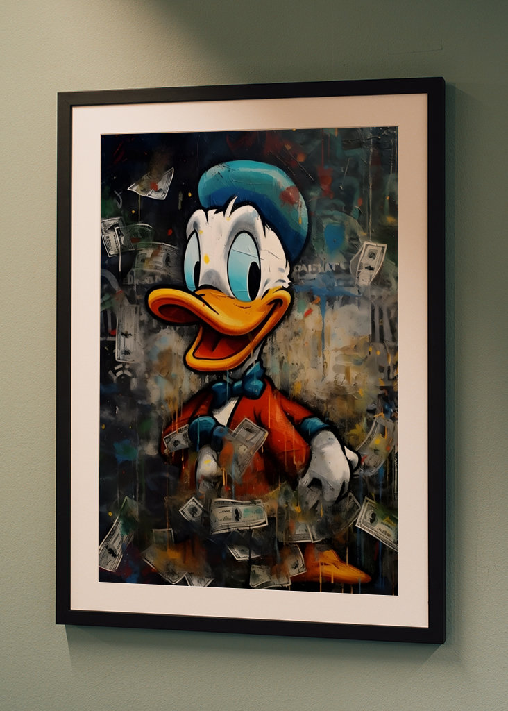 Donald Duck with Money