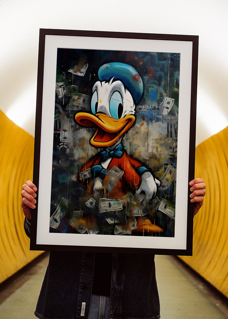 Donald Duck with Money