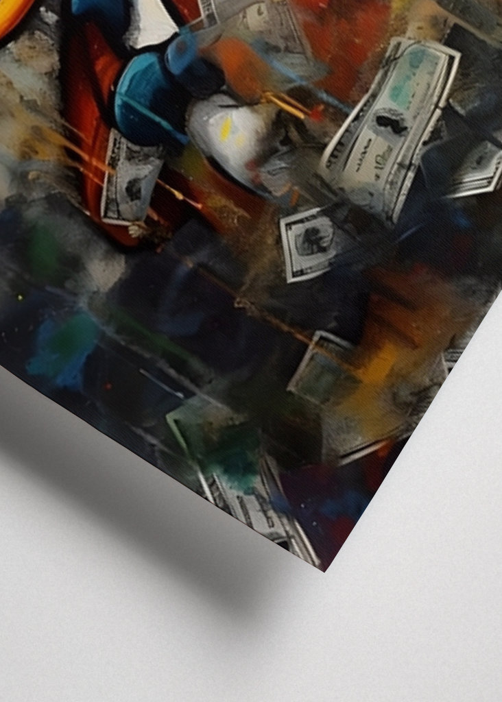 Donald Duck with Money