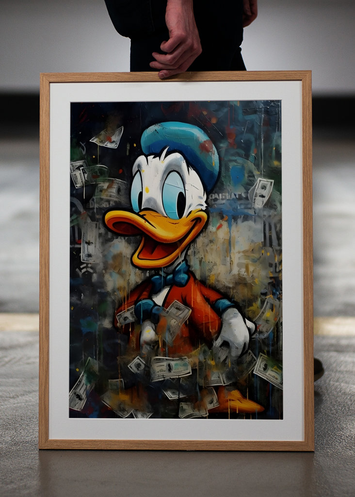 Donald Duck with Money