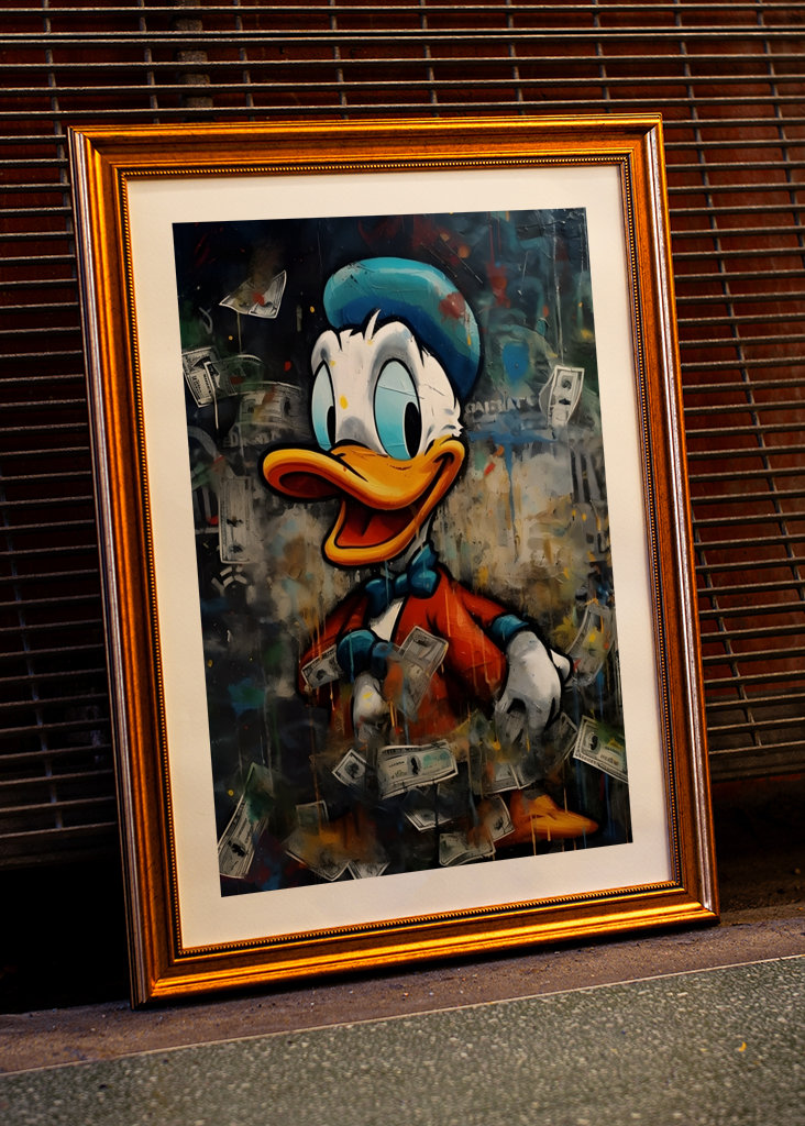 Donald Duck with Money