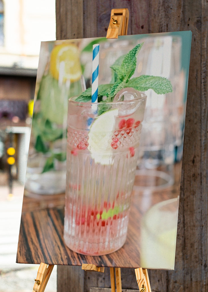 Glass of Fresh Fruit Lemonade