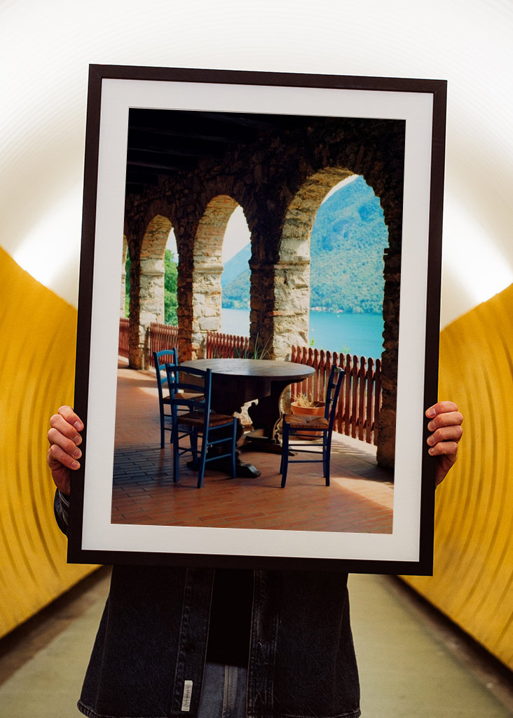 Lake and mountain view terrace