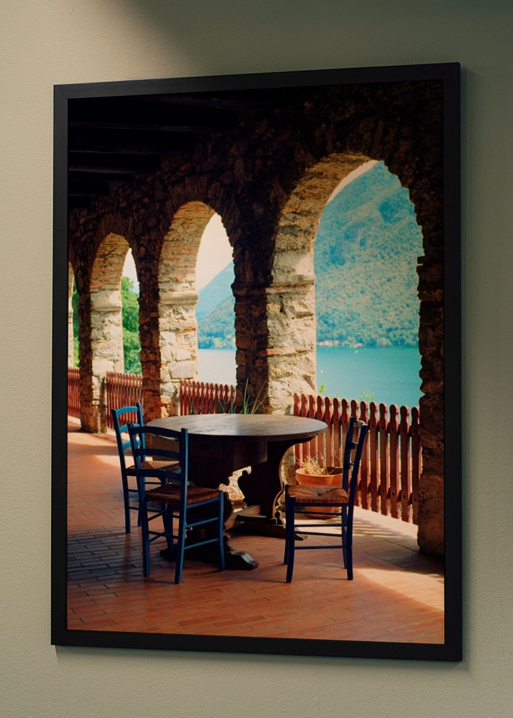 Lake and mountain view terrace