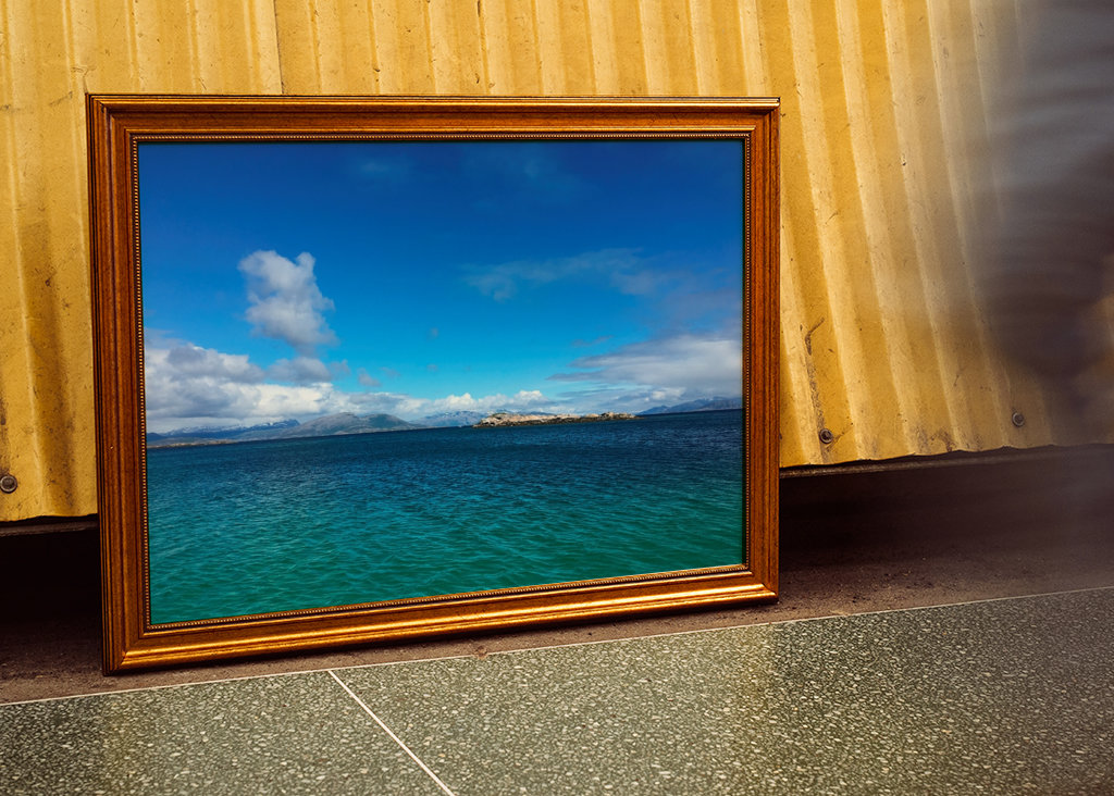 Sea view in Lofoten, Norway