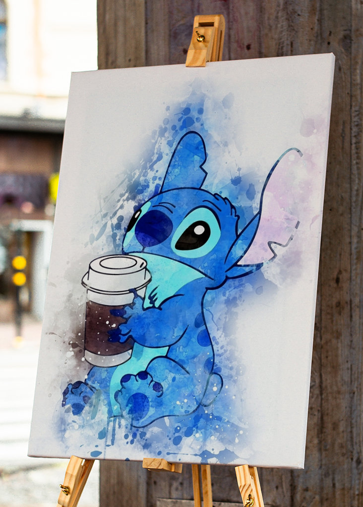 Stitch Coffee Poster 