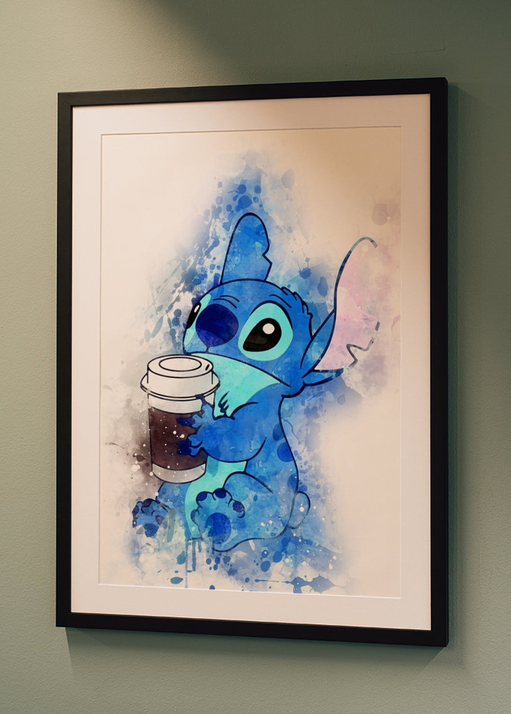 Stitch Coffee Poster 