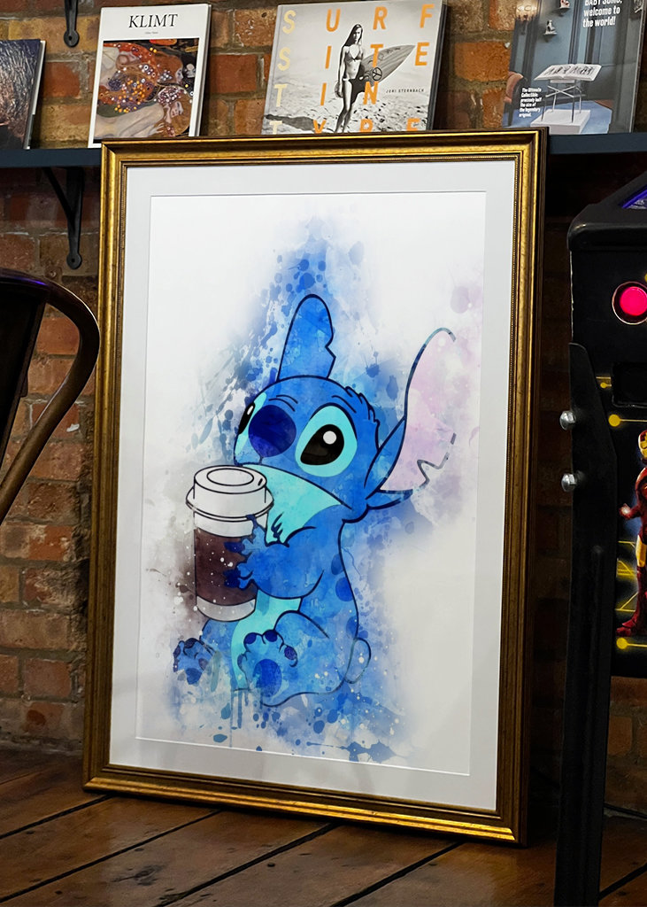 Stitch Coffee Poster 