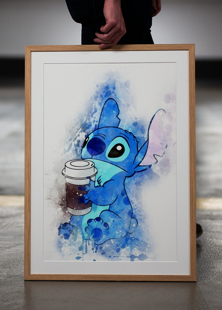 Stitch Coffee Poster 