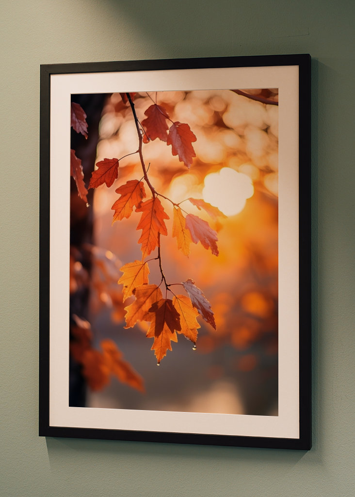 Herbstblätter im Sonnenlicht