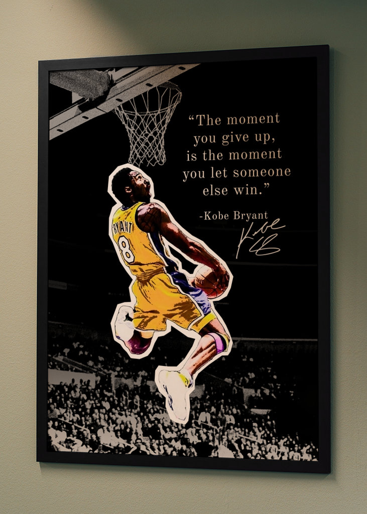 Kobe Bryant Quote Poster
