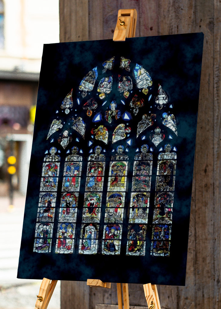 Kirchenfenster in Locronan