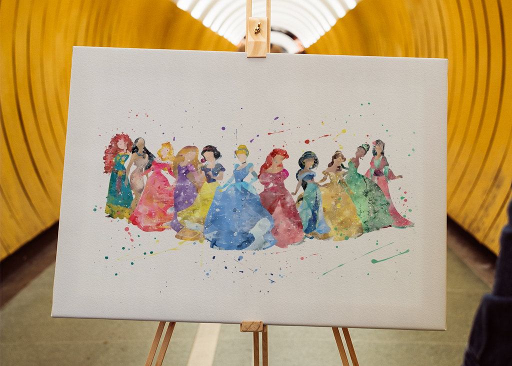 Affiche de princesse Disney 