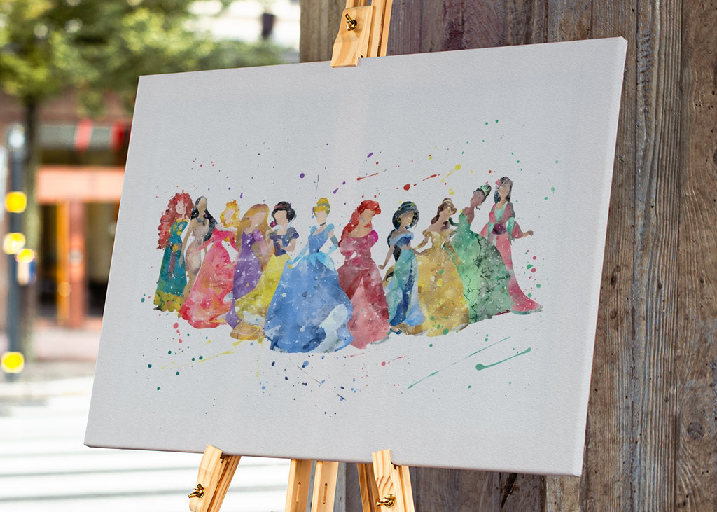 Affiche de princesse Disney 