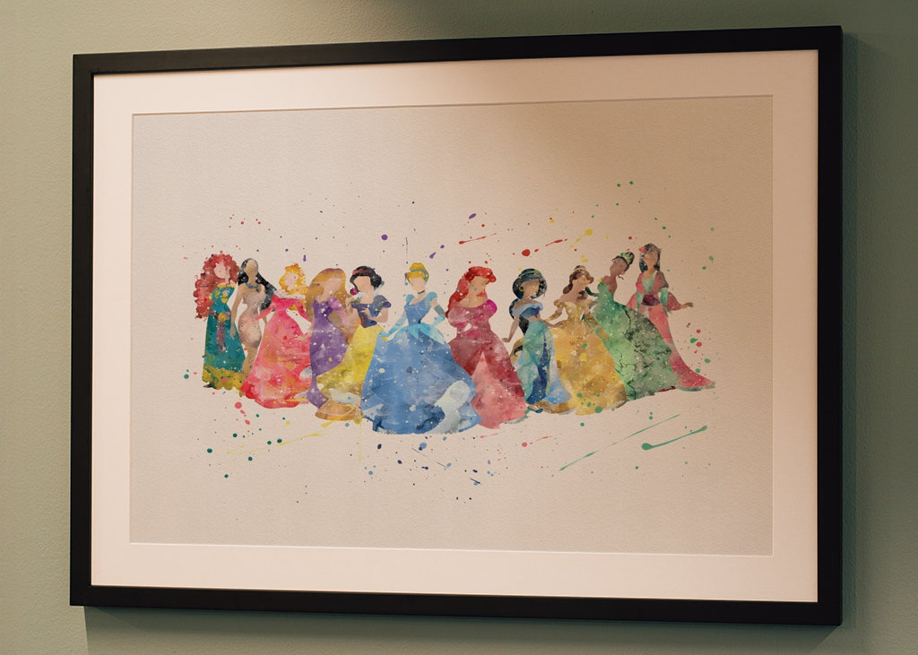 Affiche de princesse Disney 