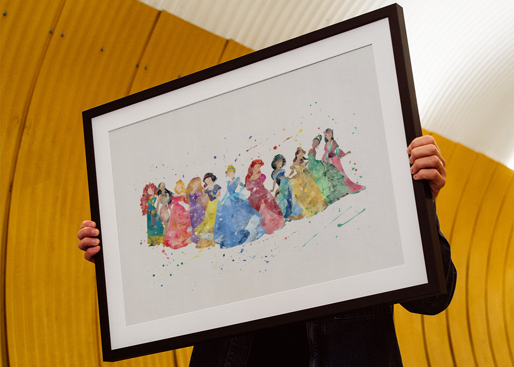 Affiche de princesse Disney 