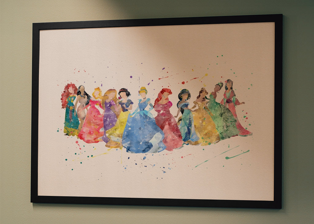 Affiche de princesse Disney 