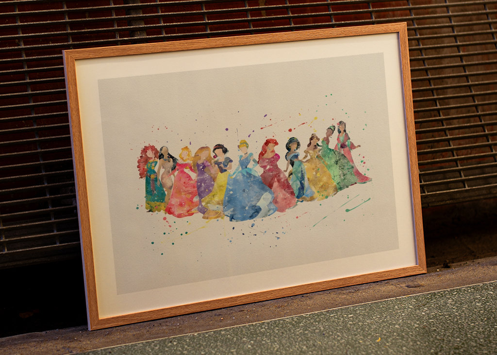 Affiche de princesse Disney 