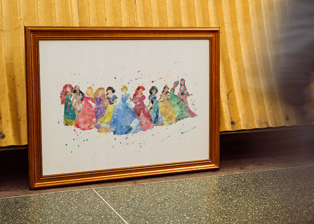 Affiche de princesse Disney 