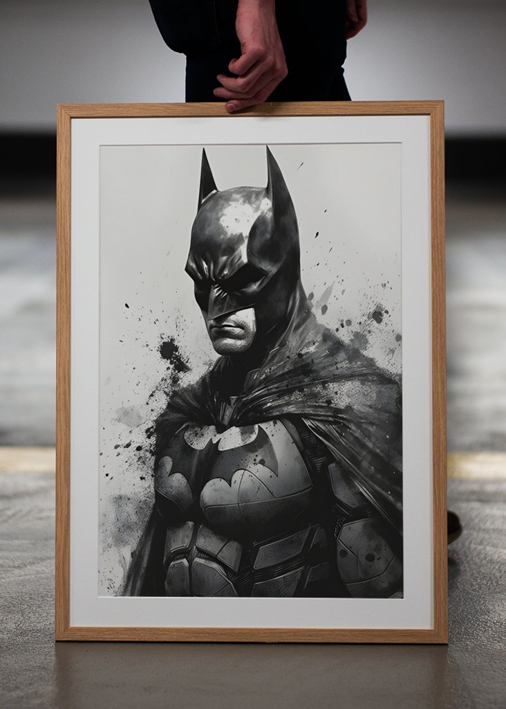 Batman akvarell superhjälte