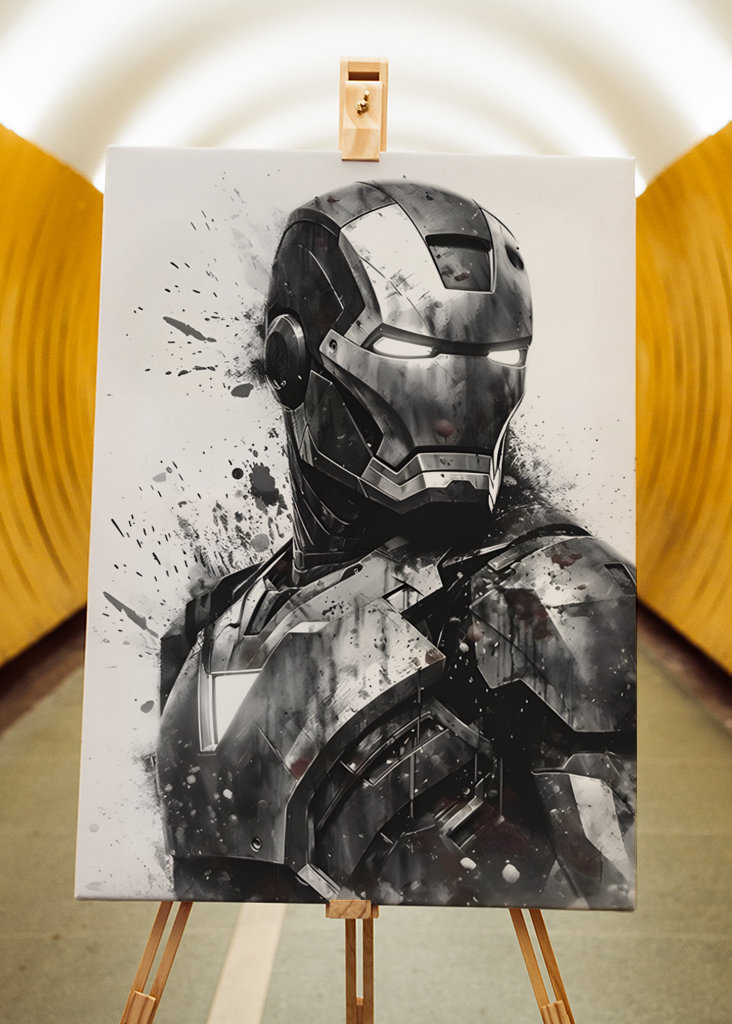 Iron Man Watercolor Superhero