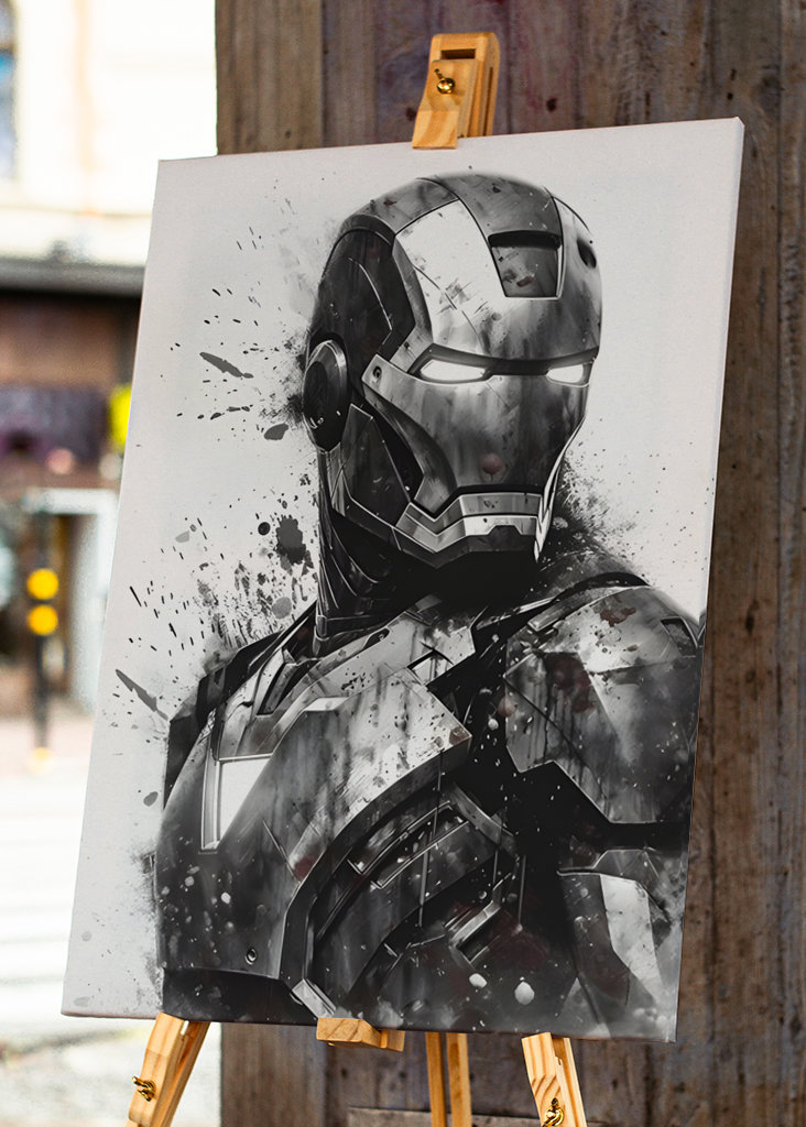 Iron Man Watercolor Superhero