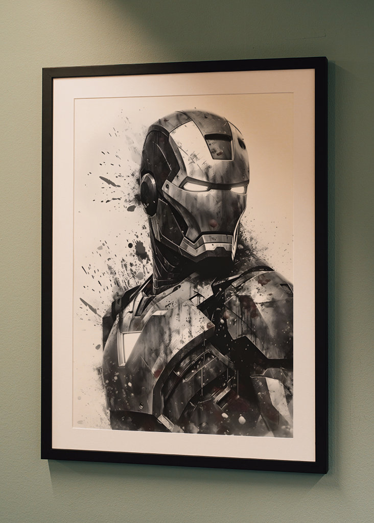 Iron Man Watercolor Superhero