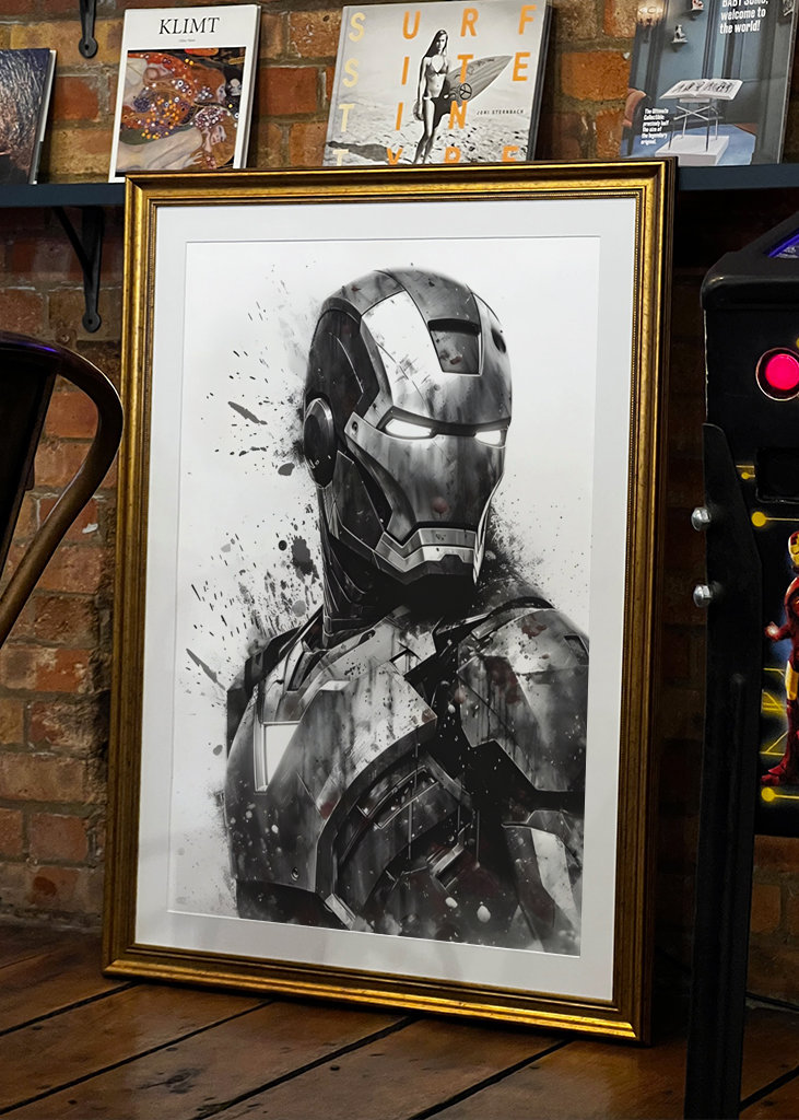 Iron Man Watercolor Superhero