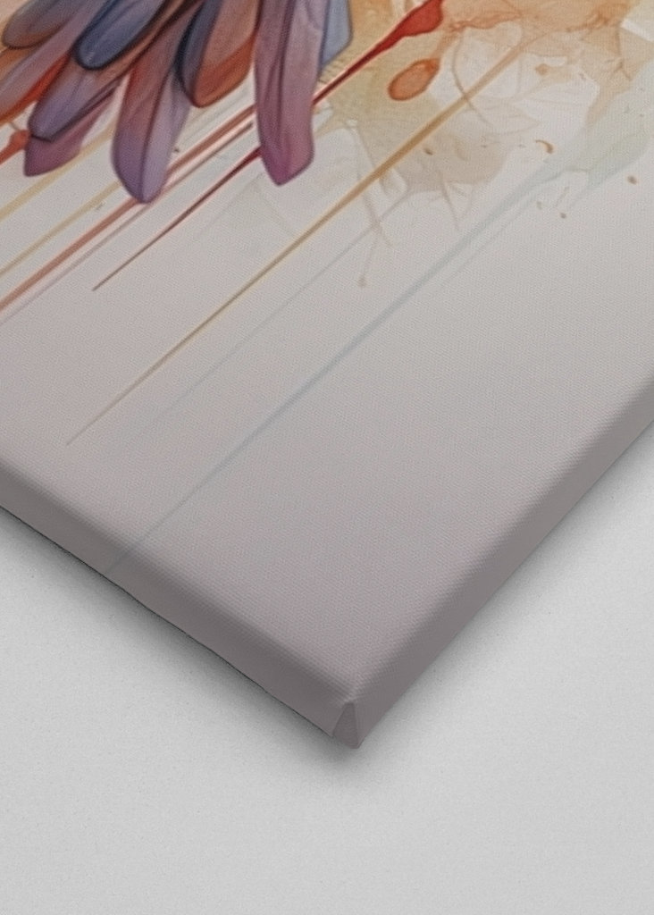 The blue bird flaps its wings