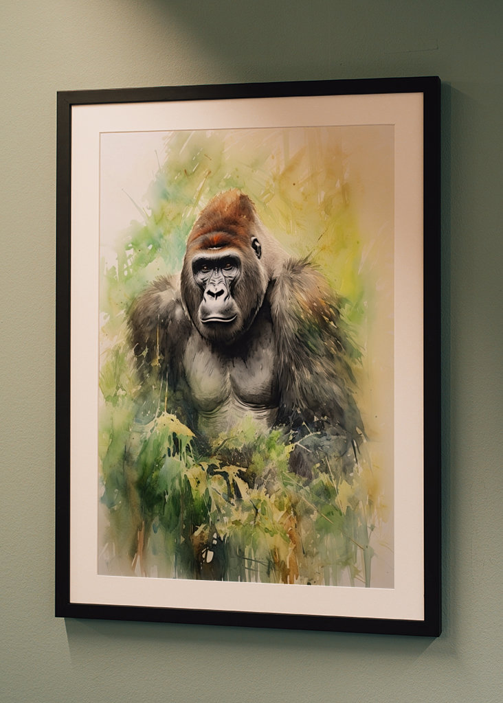 Gorilla Watercolor