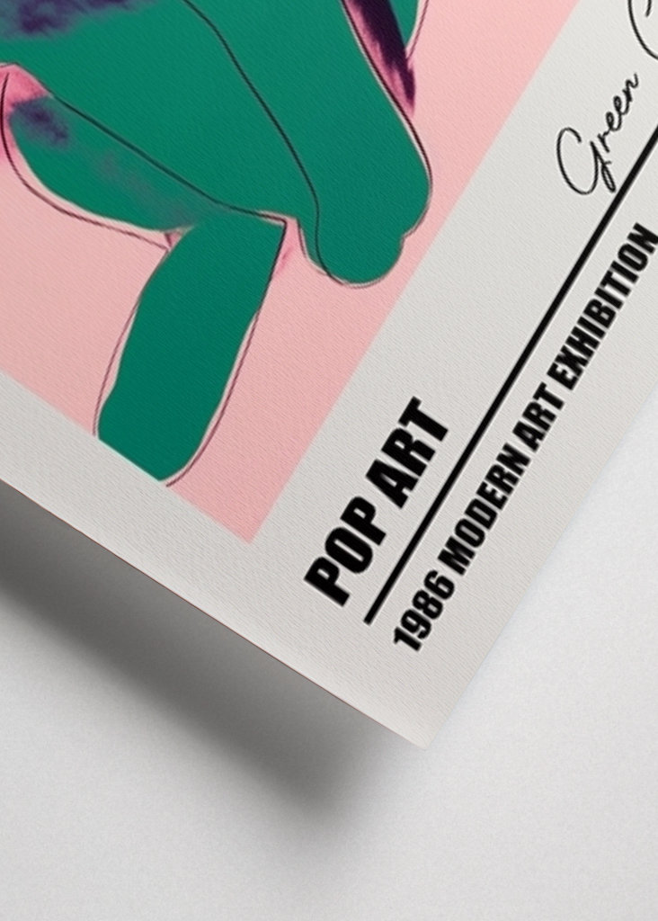 Andy Warhol Gatti Poster Verde