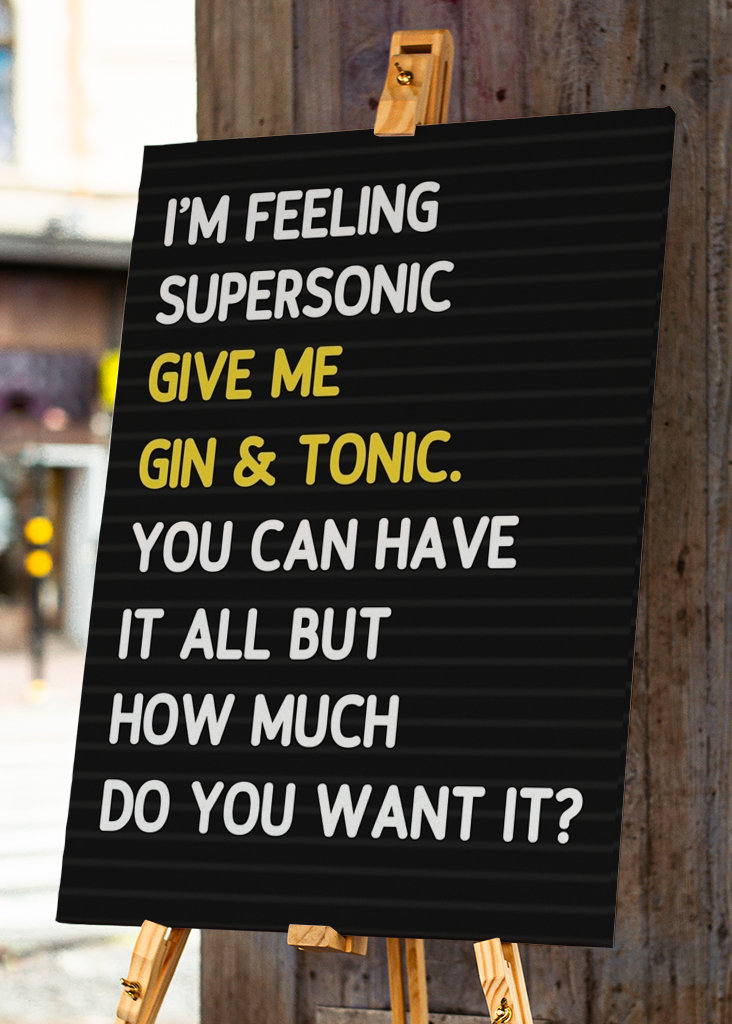 Supersonic Gin & Tonic Oasis