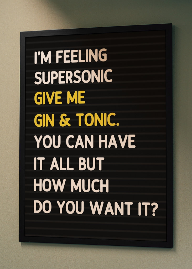 Supersonic Gin & Tonic Oasis